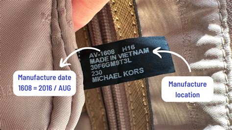 serial number real michael kors bag inside|michael kors authenticity code.